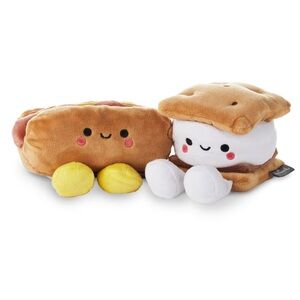 Hallmark Better Together Hot Dog and S'More Magnetic Plush Set